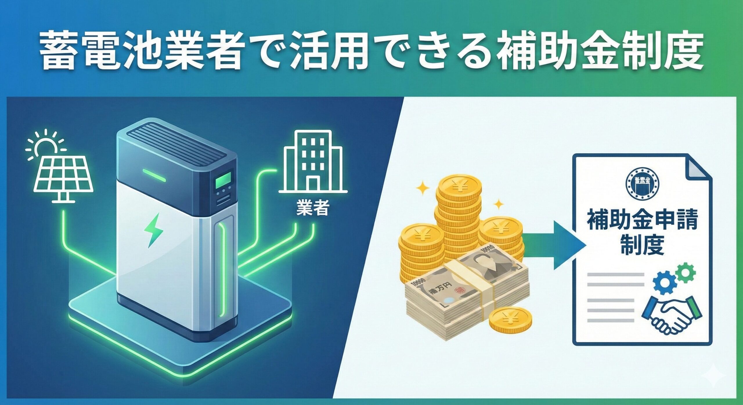 蓄電池の補助金制度